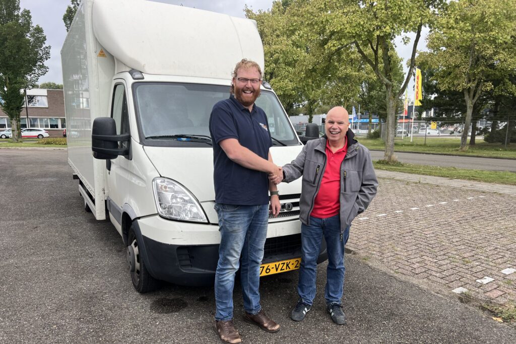 Een verkoop van een bestelwagen